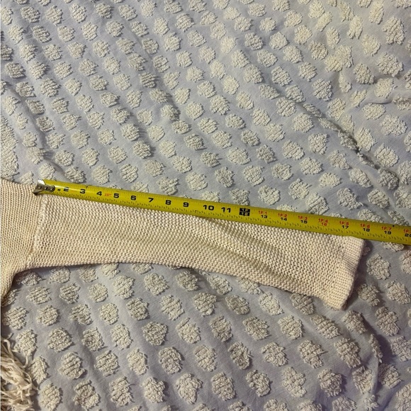 Boho Cardigan from Double Zero Women’s Size Small Ivory Cream Off White - Picture 5 of 10